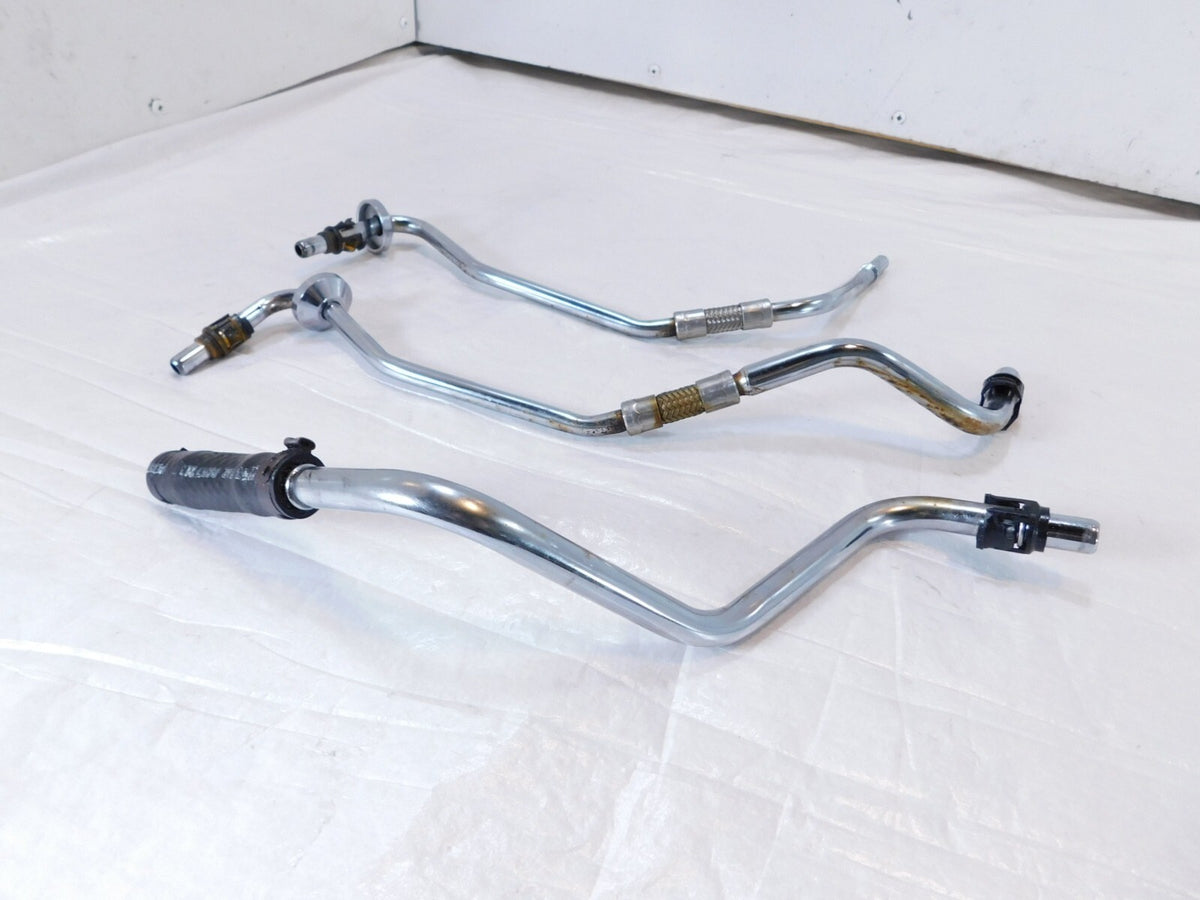 Harley Davidson Softail Heritage Classic Fat Boy Chrome Oil Tank Pipe Hose Lines - C3 Cycle