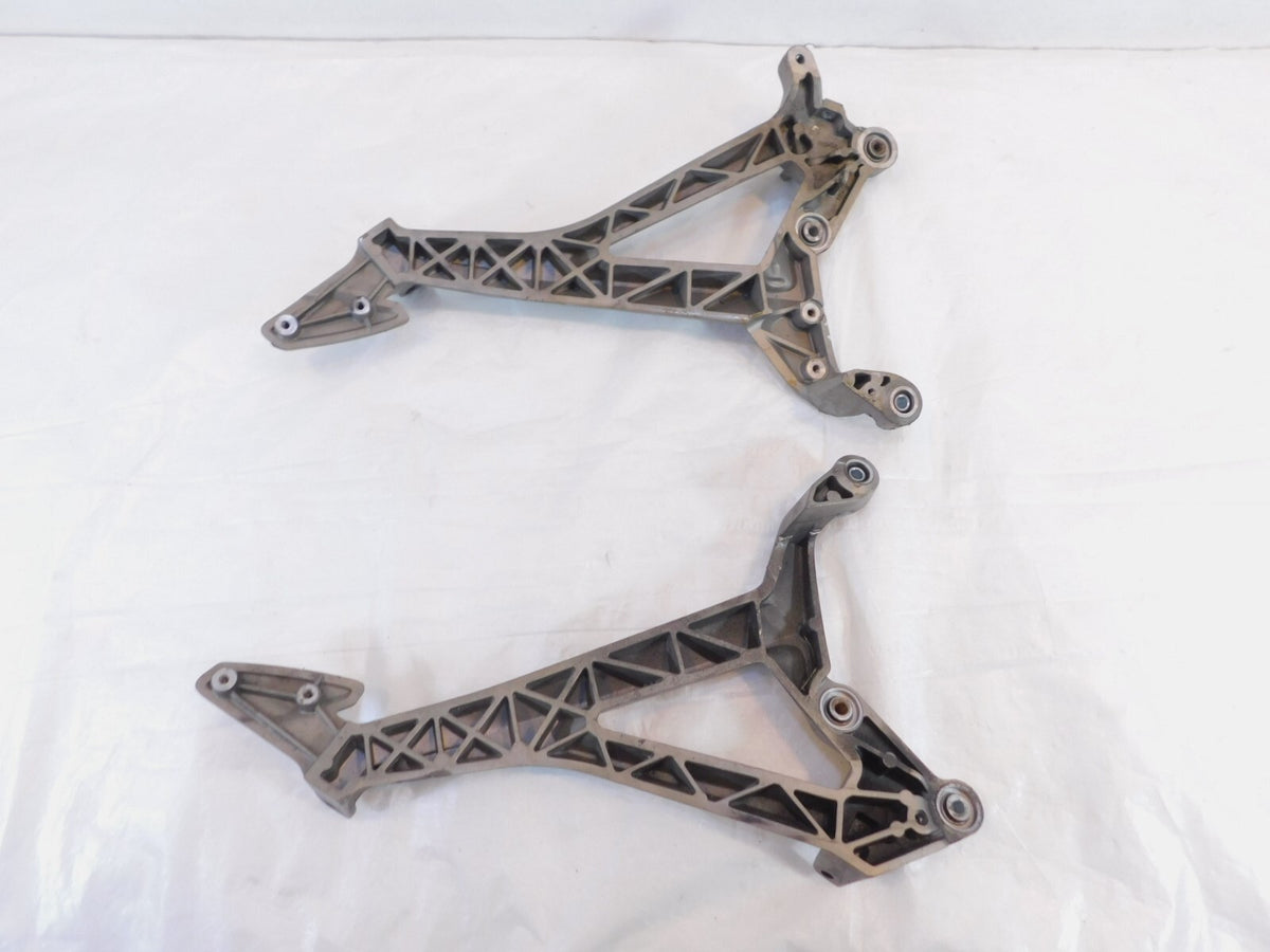 2007-2009 Aprilia Shiver 750 SL750 Gray Right/Left Side Footrest Foot Peg Mounts - C3 Cycle
