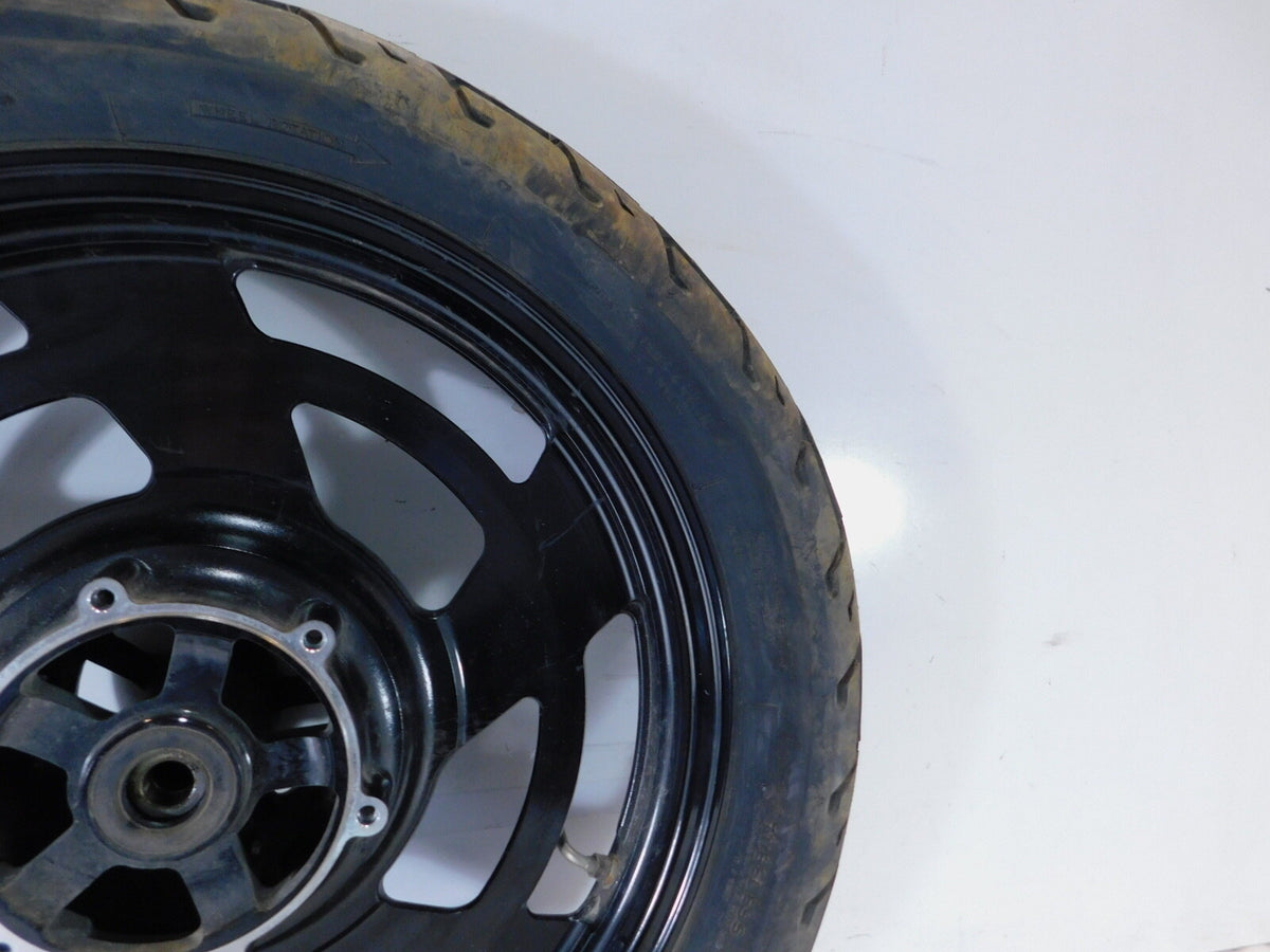 1996 1997 1998 Yamaha V-Max 1200 VMX12 OEM Black Cast Front Wheel Rim & Tire - C3 Cycle