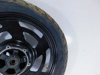 1996 1997 1998 Yamaha V-Max 1200 VMX12 OEM Black Cast Front Wheel Rim & Tire - C3 Cycle
