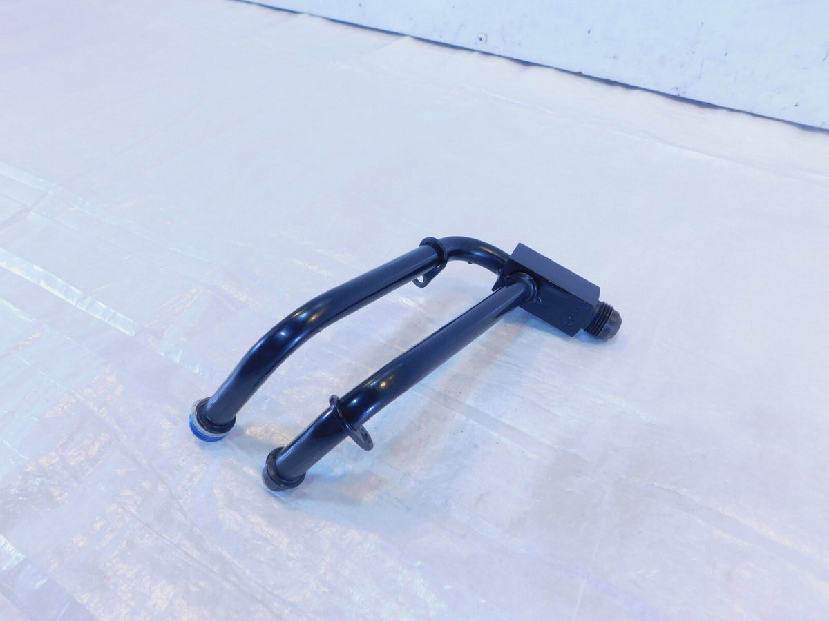2000-2001 Victory V92 Sport Cruiser Black Oil Cooler Hose Line Pipe Manifold - C3 Cycle