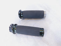 Harley Davidson Dyna Sportster Softail Black Left & Right Handlebar Hand Grips - C3 Cycle