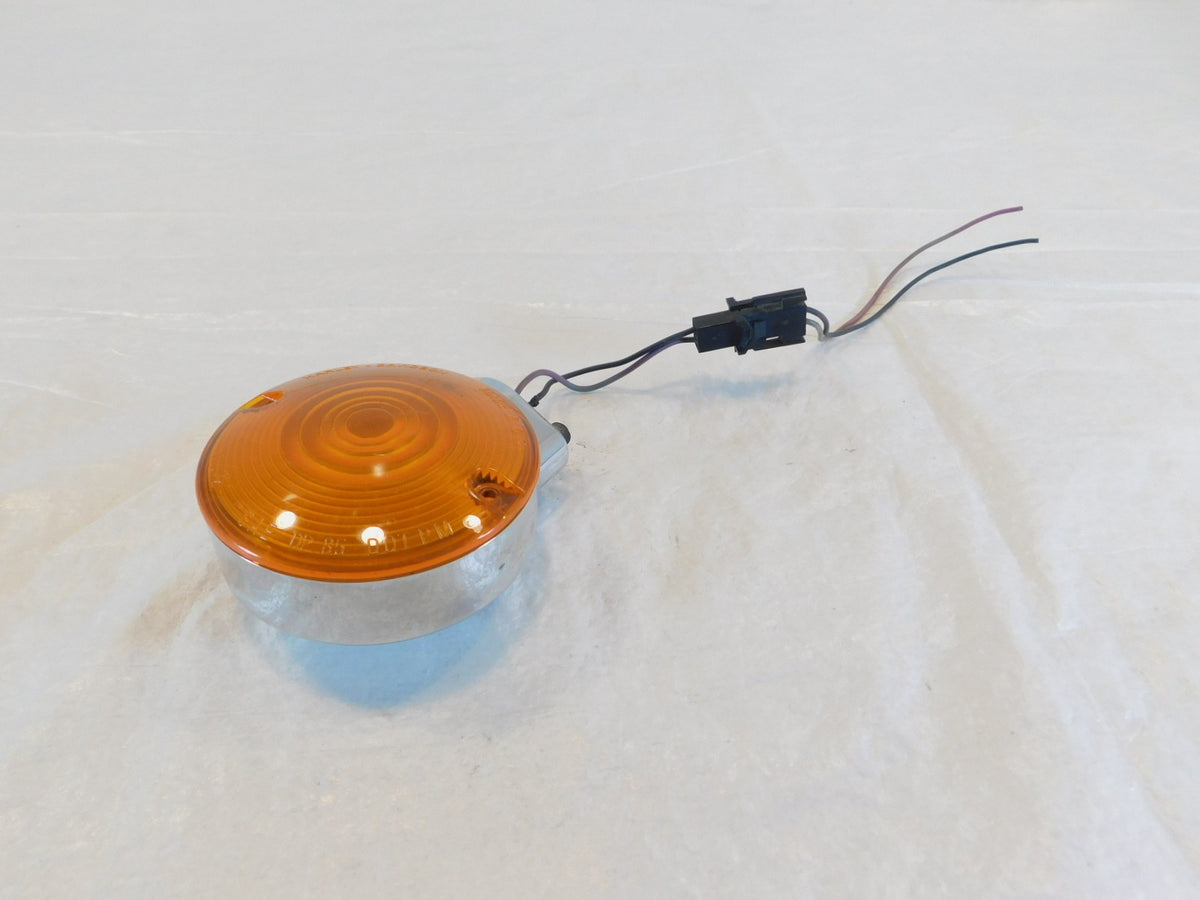 Harley Softail Electra Glide Road King Chrome Rear Turn Signal Indicator w/ Lens - C3 Cycle