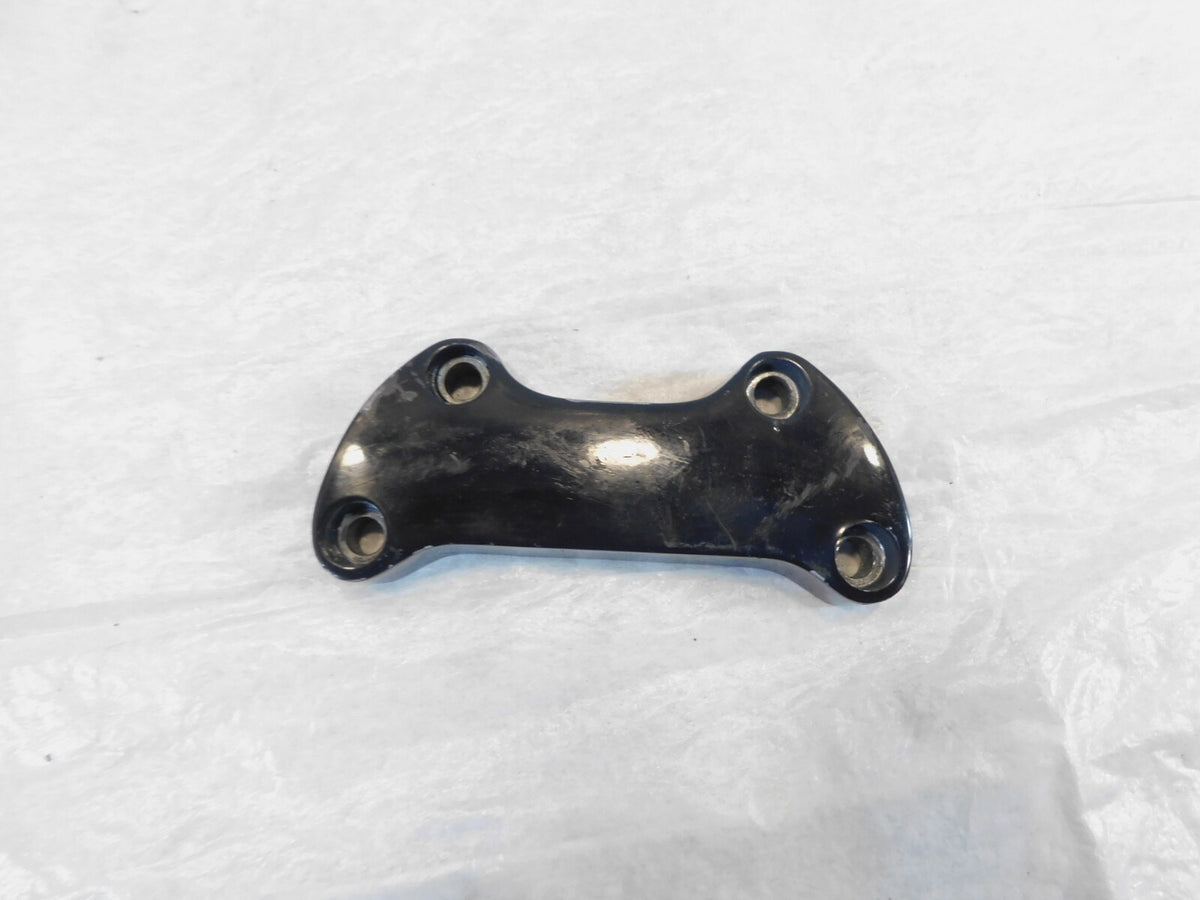 Harley Davidson Dyna Wide Glide Black Upper Top Handlebar Mount Clamp Bracket - C3 Cycle