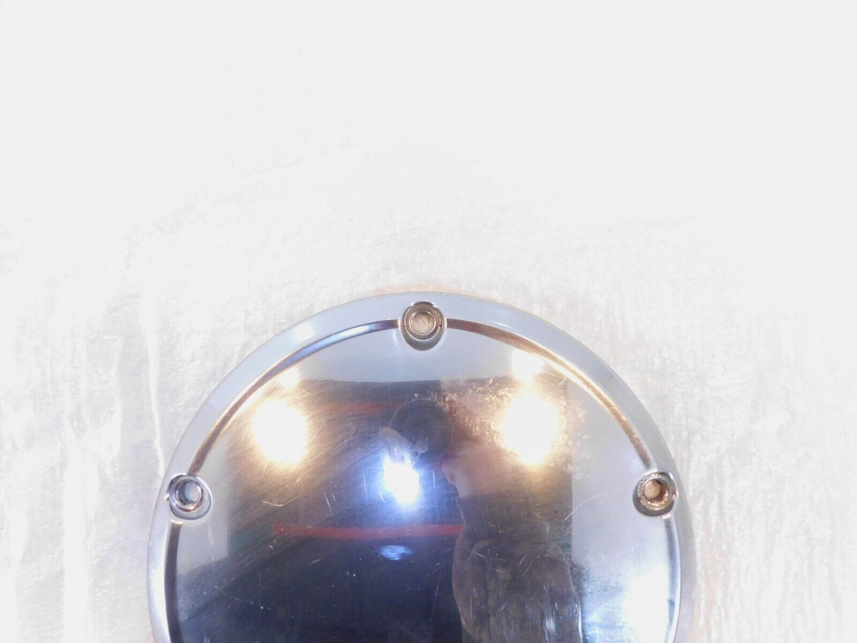 Harley Davidson Twin Cam Softail & Dyna Left Engine Chrome Derby Clutch Cover - C3 Cycle