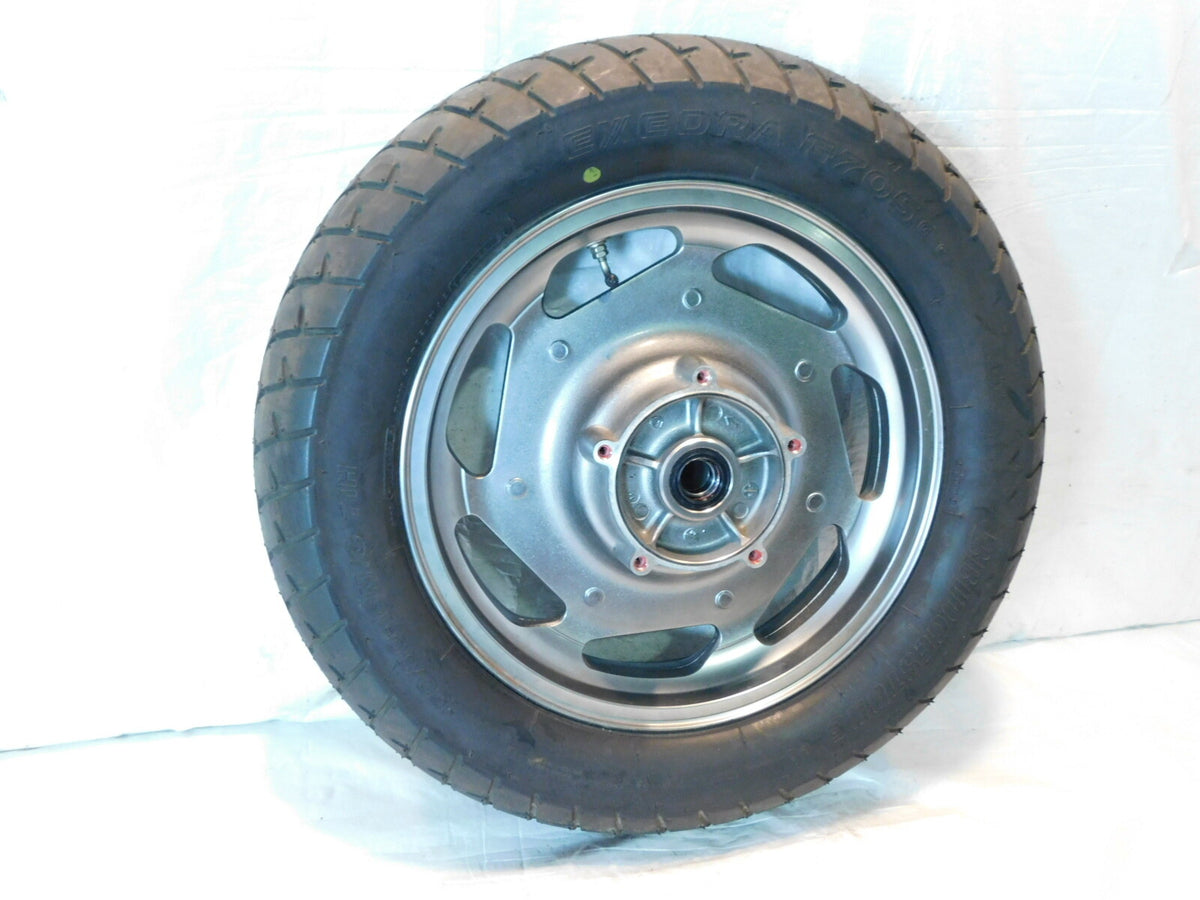 Kawasaki Vulcan VN1600 Nomad 1600 Classic OEM Silver Front Cast Wheel Rim & Tire - C3 Cycle