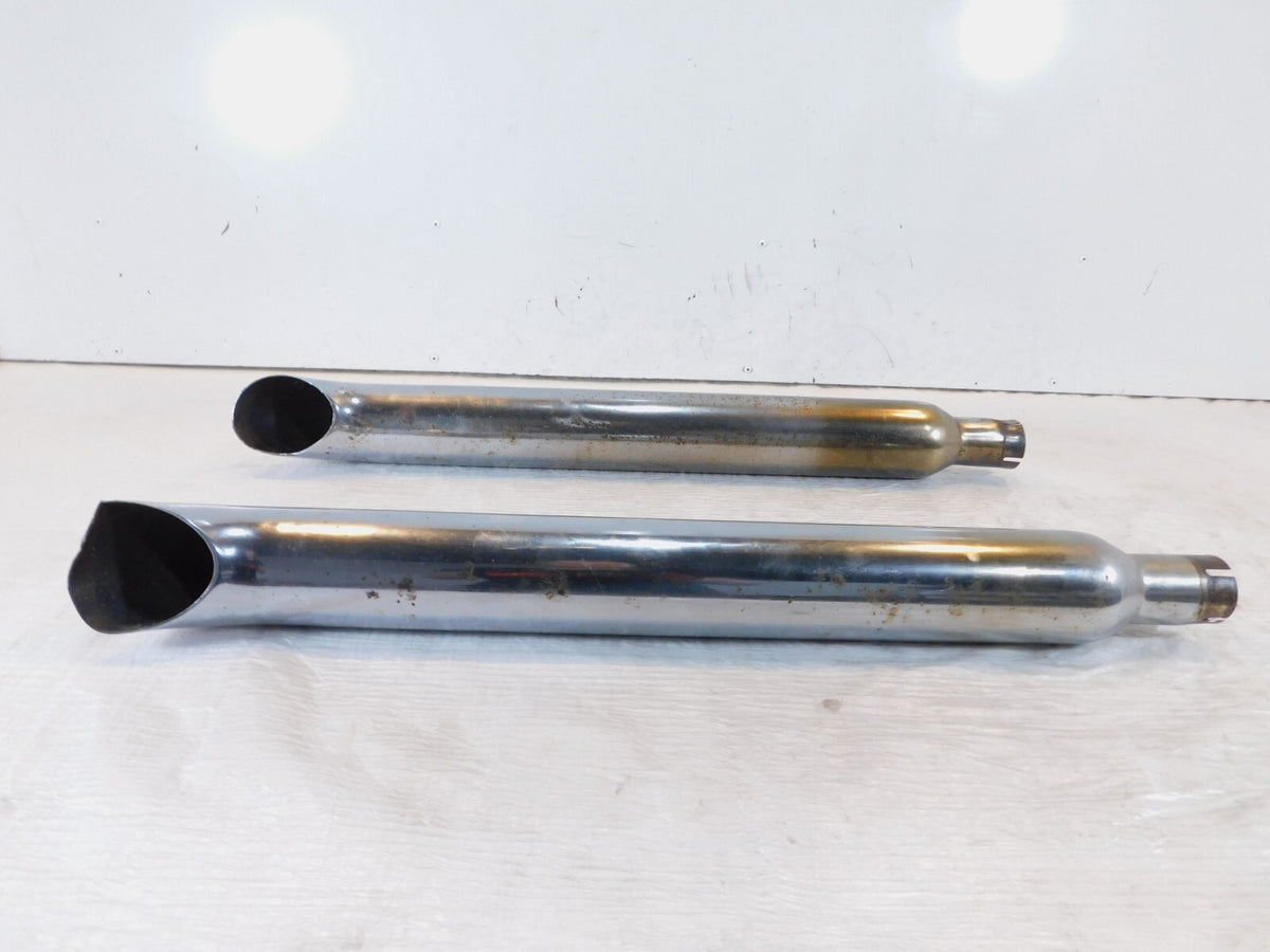 Harley Davidson Road King & Electra Glide Left & Right Exhaust Pipe Mufflers - C3 Cycle