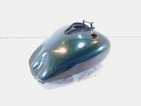 Yamaha V-Star 650 XVS650 Classic Green Gas Petrol Fuel Tank Reservoir - Dented - C3 Cycle