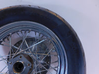 2000 2001 2002 & 2003 Indian Gilroy Scout Chrome Laced Rear Wheel Rim - Bent - C3 Cycle