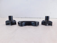 Harley Davidson Sportster 883 & 1200 & Dyna Black Handlebar Bar Riser Clamps
