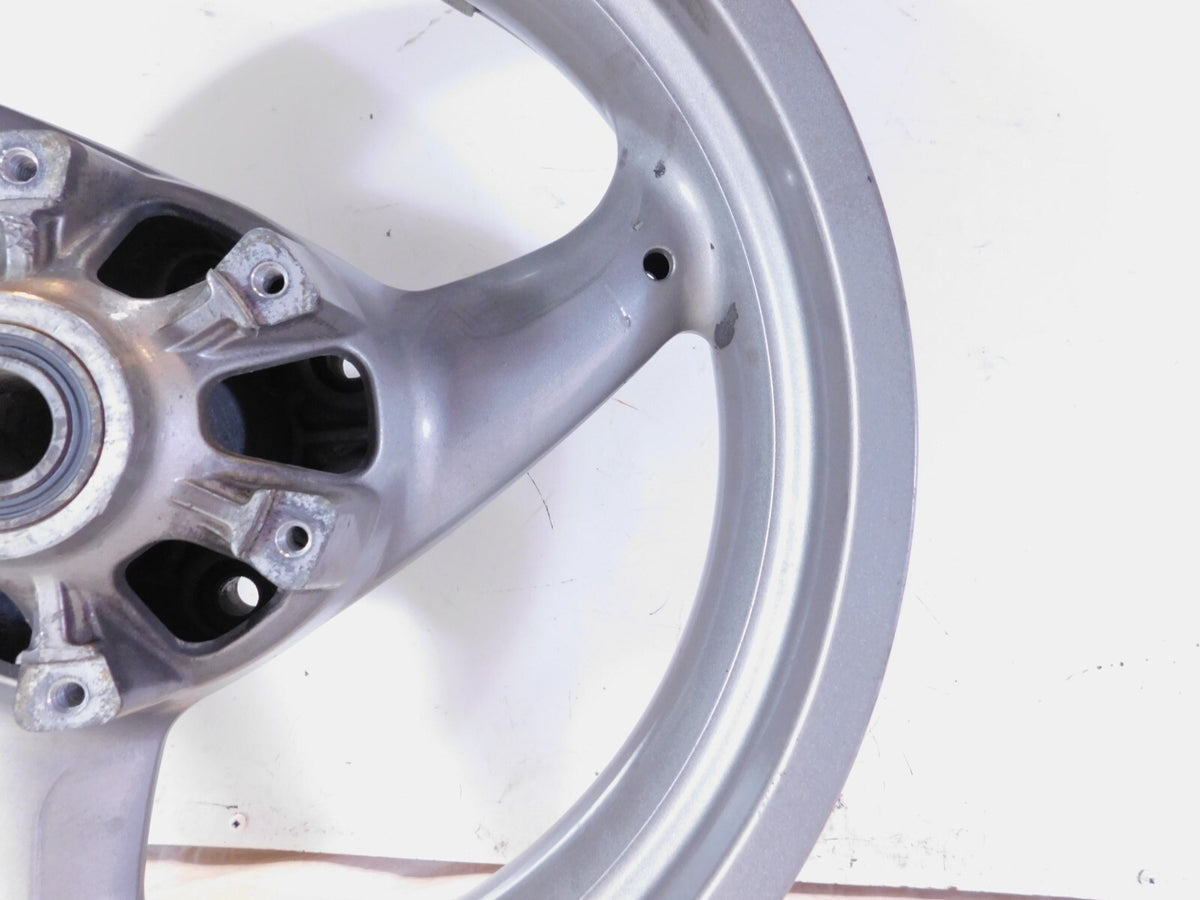 2002-2003 Ducati Monster 620 750 & 800 Silver Rear 3-Spoke Wheel Rim -Bent - C3 Cycle
