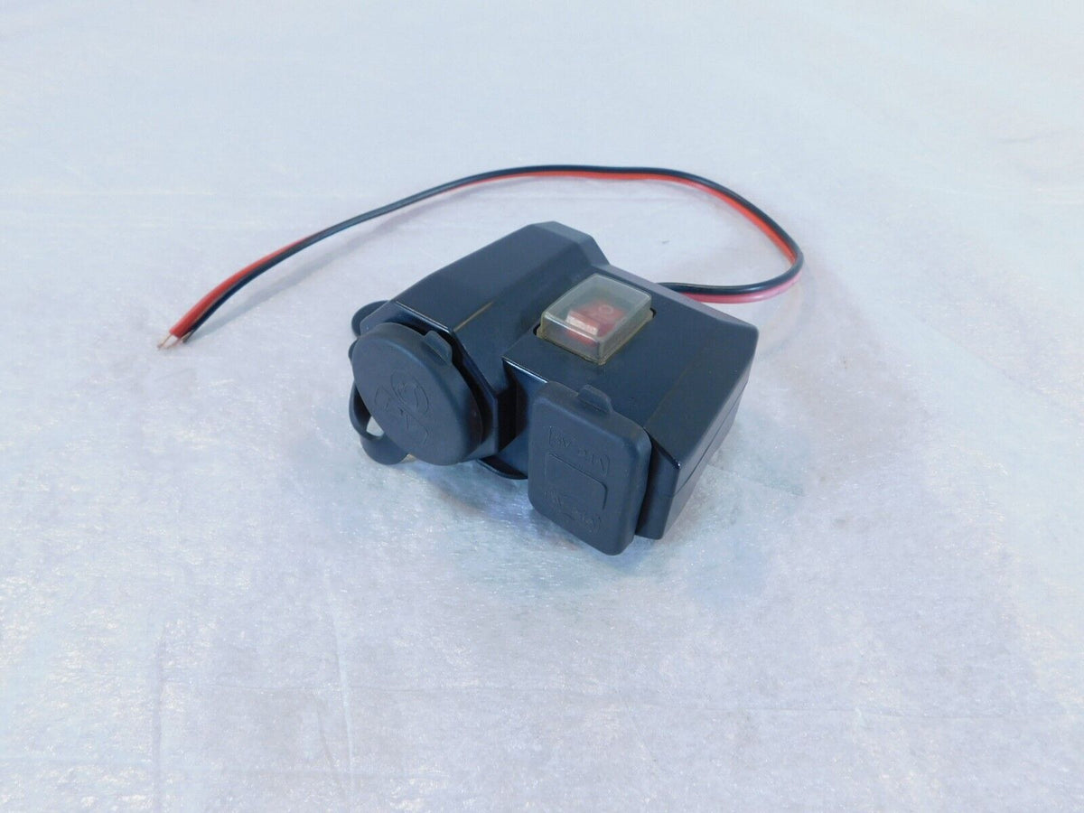 1998-2001 Honda VFR800 Interceptor 800 USB 12V AC Auxiliary Power Socket Plug - C3 Cycle