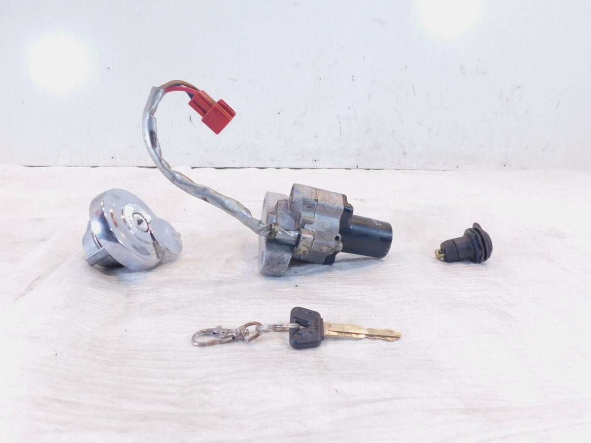 Yamaha V-Star 650 XVS650 & 1100 Ignition Switch Fuel Tank Storage Lock Set & Key - C3 Cycle
