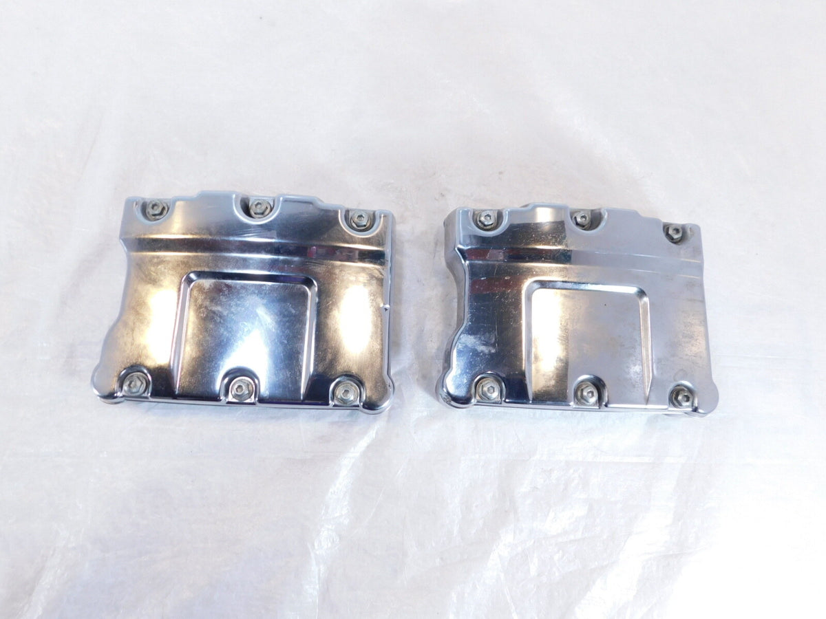 Harley Davidson Touring Dyna & Softail Chrome Cylinder Head Rocker Boxes - C3 Cycle