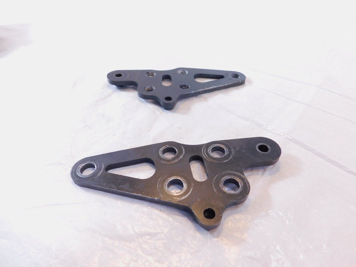 Pair Black 2008-2016 Polaris Victory Vision Engine Motor Mount Rear Brackets - C3 Cycle