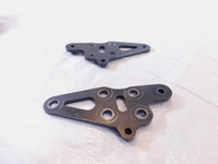 Pair Black 2008-2016 Polaris Victory Vision Engine Motor Mount Rear Brackets - C3 Cycle