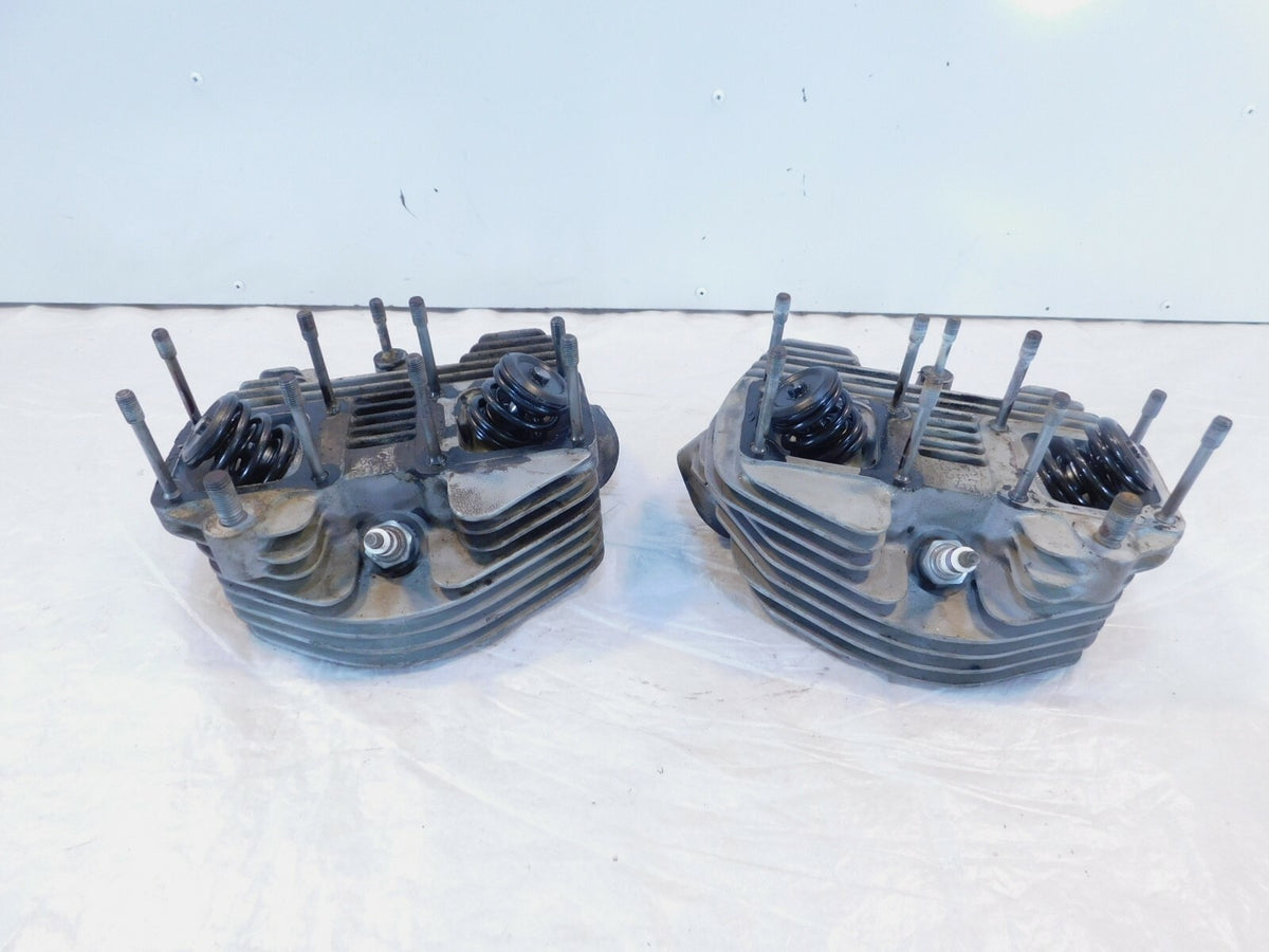 1979-1983 Harley Davidson Electra Glide Engine Motor Cylinder Heads w/ Valves - C3 Cycle