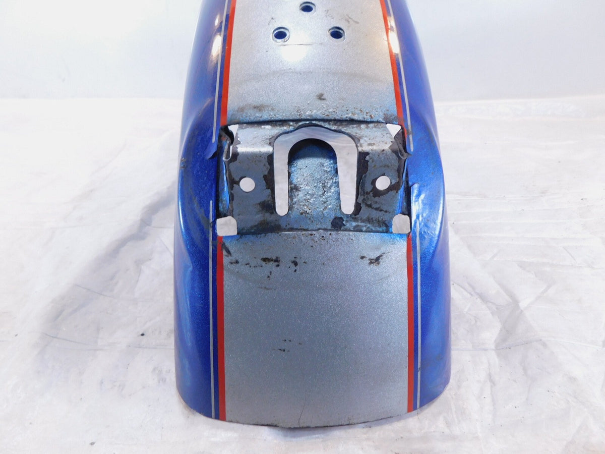 1981-1993 Harley Davidson Sportster 883 1100 1200 Silver Blue Rear Cover Fender - C3 Cycle