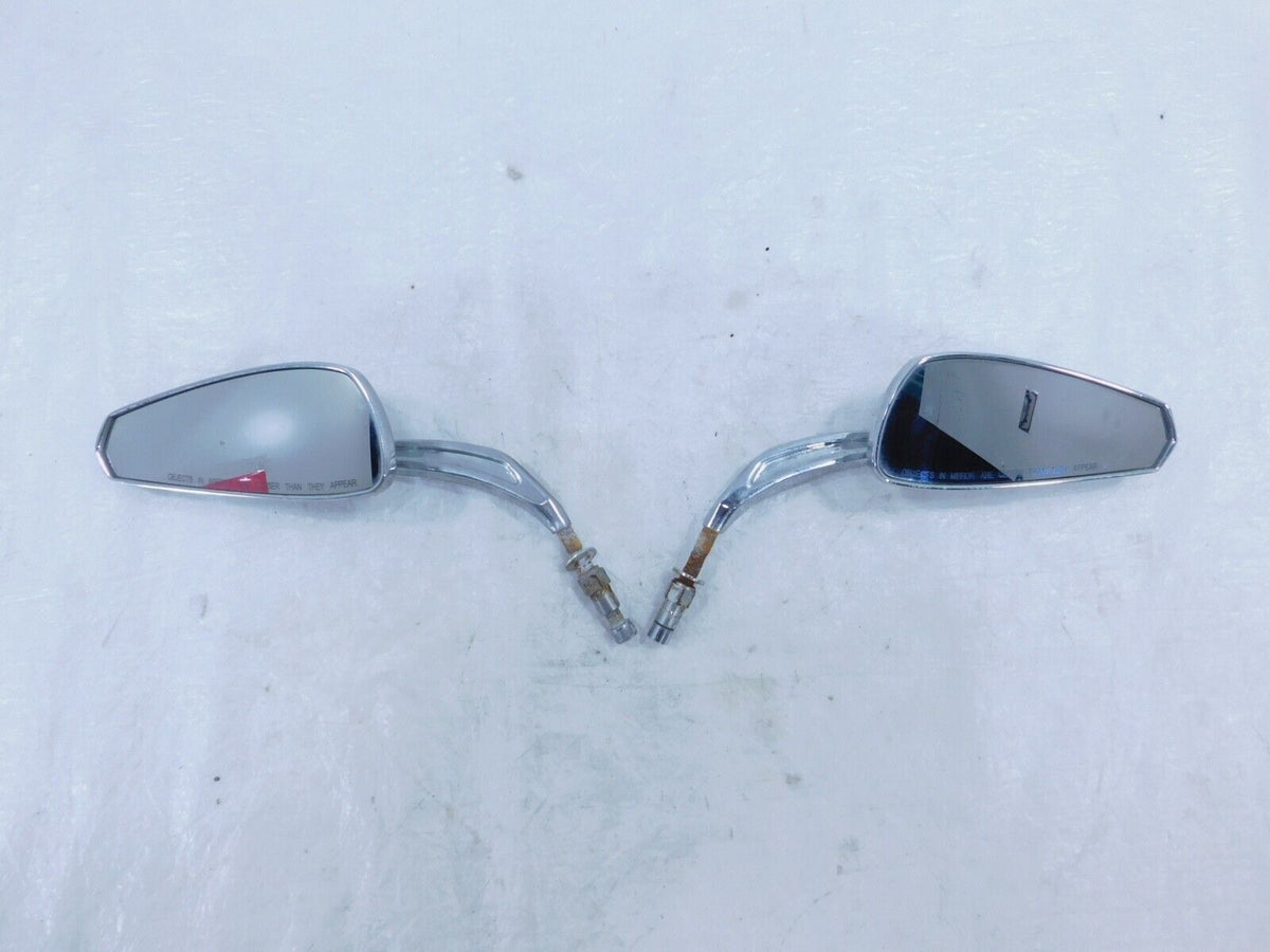 Pair Harley Dyna Sportster Softail FXR Sportster Front Chrome Rear View Mirrors - C3 Cycle
