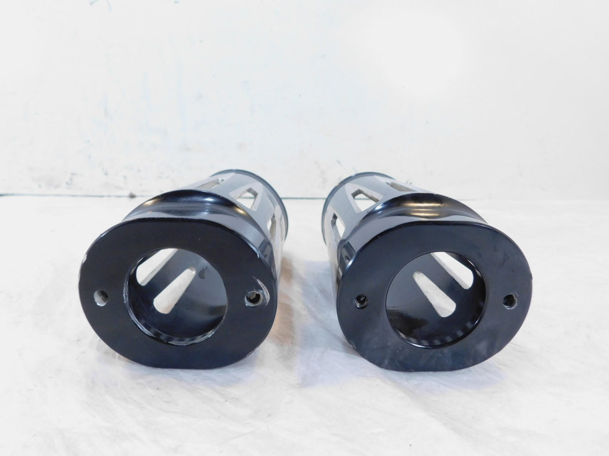 Harley Road King Electra Glide & Softail Slotted Front Fork Slider Cover Tins - C3 Cycle