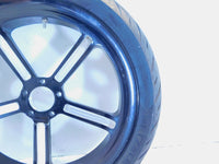 2001 Titan Phoenix ZRM ZSX Softail EVO Black Cast Front Wheel Rim & Tire Damaged - C3 Cycle