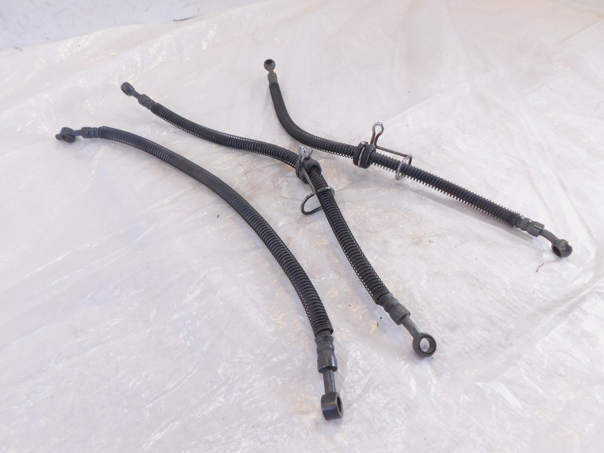 1986-2006 Kawasaki Concours ZG1000 Front & Rear Brake Pipe Line Hoses Hose Lot - C3 Cycle