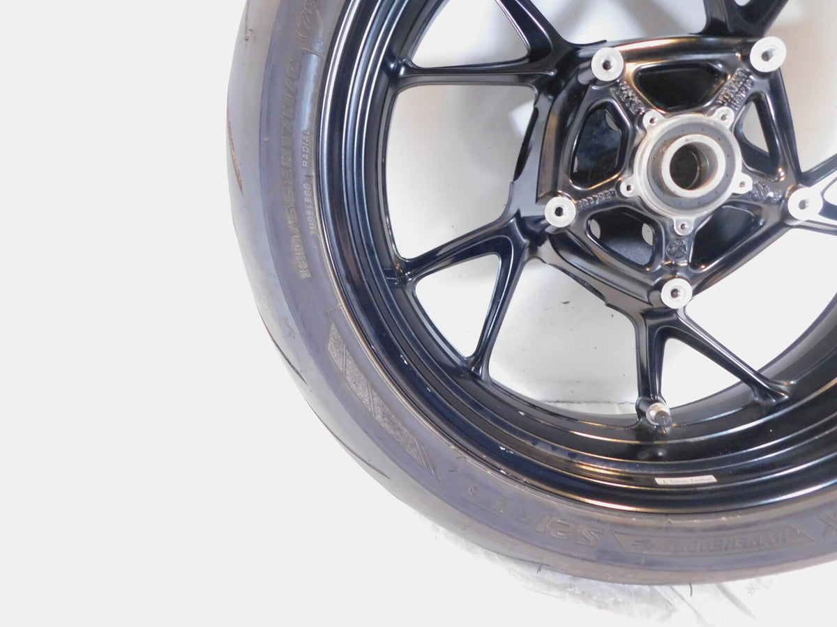2020 2021 2022 2023 BMW F900R F900XR Black Rear Back Cast Wheel Rim - Bent - C3 Cycle