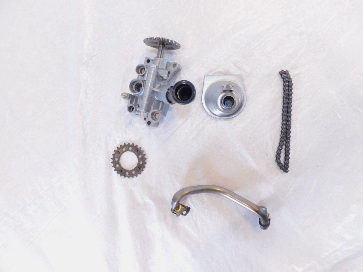 1995-2003 Honda VF750 VF750C Magna 750 Engine Motor Oil Pump Body Pipe & Chain - C3 Cycle