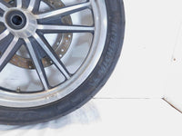 2008-2012 Harley Davidson Dyna Low Rider FXDL Silver Cast Front Rim Wheel - BENT - C3 Cycle