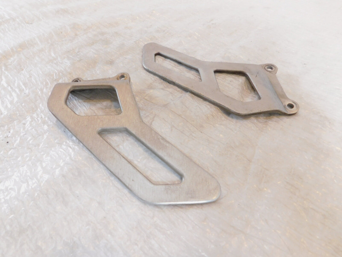 2000-2003 Aprilia SL1000 Falco Front Silver Left/Right Footrest Foot Heel Guards
