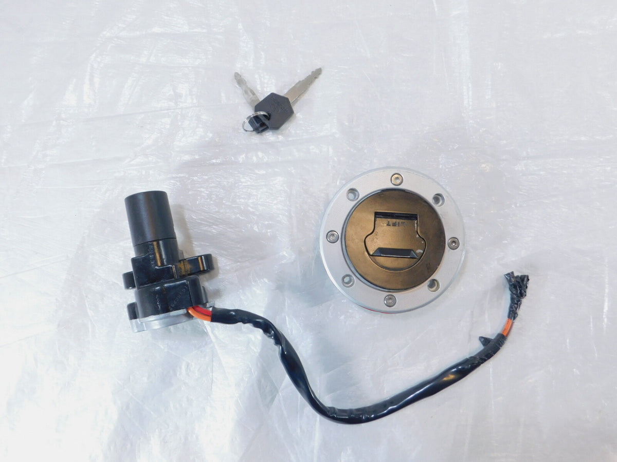 Suzuki RF600R & RF900R Ignition Key Switch Fuel Petrol Gas Tank Cap Lid Lock Set - C3 Cycle