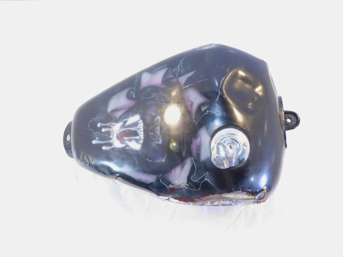 1995 95 Honda Shadow VT1100 VT1100C Black Custom Gas Petrol Fuel Tank - Dented - C3 Cycle