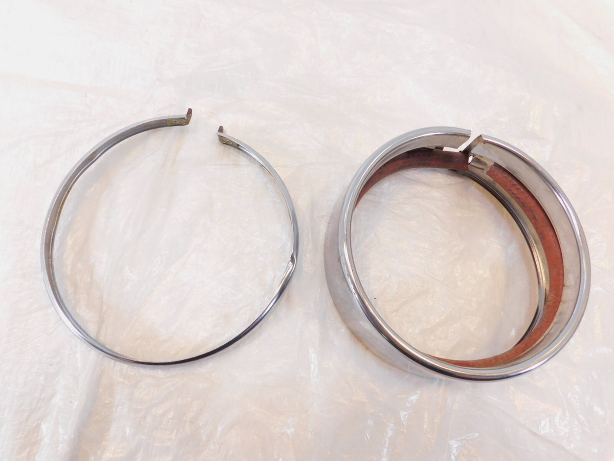 Harley Davidson Ironhead Sportster & 883 1200 Front Headlight Retaining Rings - C3 Cycle