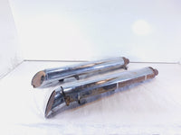 08-10 Victory Vision Rear Left/Right Crossover Exhaust Mufflers & Chrome Shields - C3 Cycle