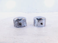 2 Harley Electra Glide V-Rod Softail Dyna Sportster Chrome Front Axle Nut Covers - C3 Cycle