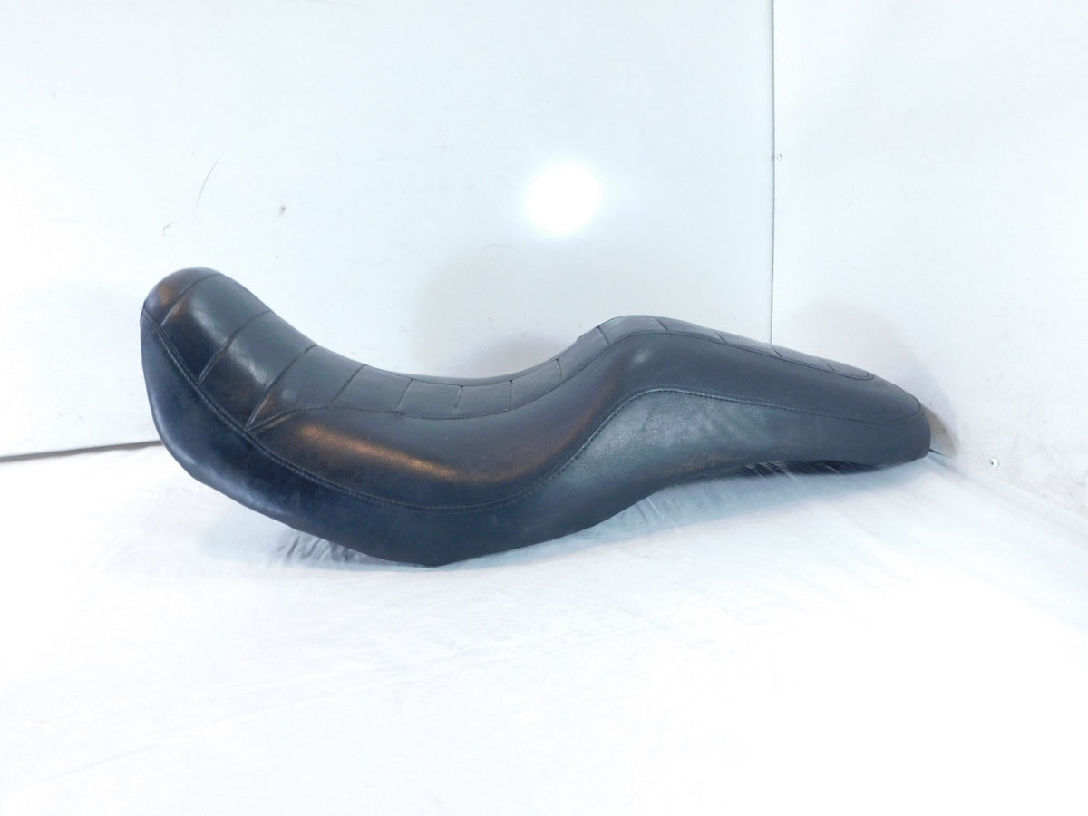 07-14 Harley Davidson Dyna FXDC Super Glide Custom Black Passenger Driver Seat - C3 Cycle