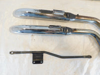 1973 Harley Davidson Sportster 900 & 1000 Chrome Exhaust System Pipes & Mufflers - C3 Cycle