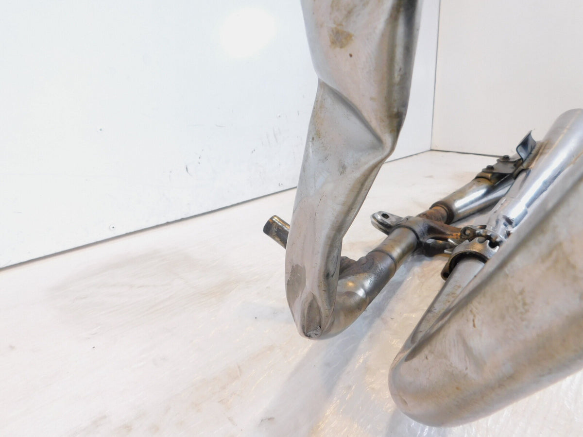 Honda CB1000 Chrome Rear Engine Left Exhaust Header Pipes & Mufflers -Damaged - C3 Cycle