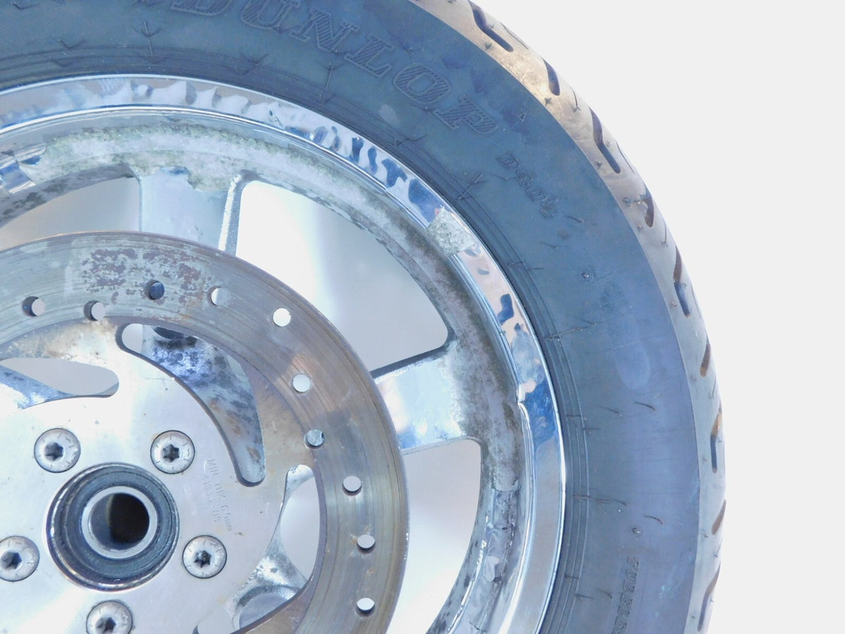 2011- 2012 Harley Davidson Sportster XL1200C Custom Chrome Rear Wheel Rim & Tire - C3 Cycle