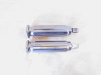 Pair Harley FXR Dyna Sportster & Softail Left Right Chrome Footpeg Footrests - C3 Cycle