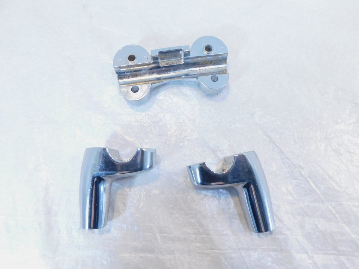 2011 Kawasaki Vulcan Custom 900 VN900 Front Handlebar Mount Clamp Bracket Risers - C3 Cycle