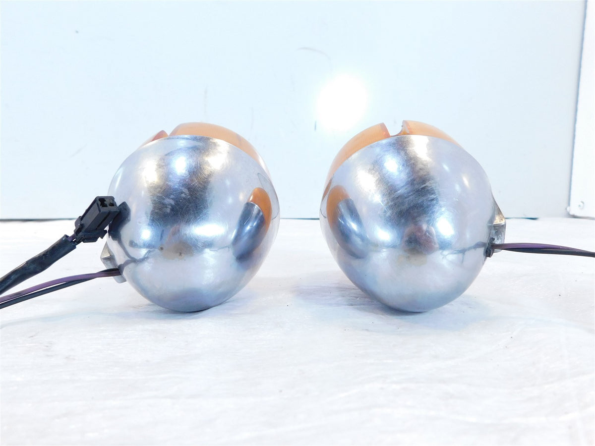 Harley Davidson Sportster Dyna & Softail Chrome Rear Turn Signal Indicators - C3 Cycle