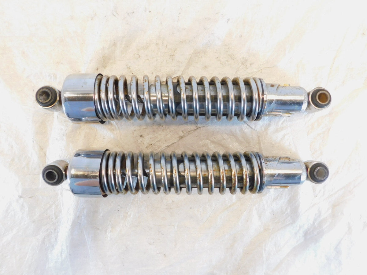 Harley Davidson Sportster 883 & 1200 Pair Chrome Rear Shock Absorbers - 13.25 in