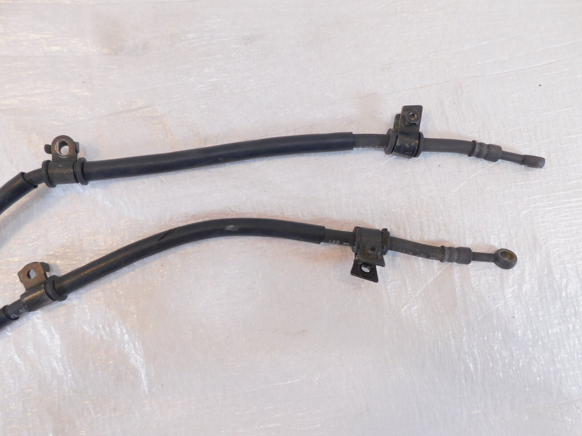 Yamaha FZR600 FZR600R Front Left & Right Brake Disc Caliper Hose Line Pipes - C3 Cycle