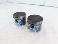 Pair Harley Davidson Sportster 883 Engine Motor Silver Cylinder Pistons Pair - C3 Cycle