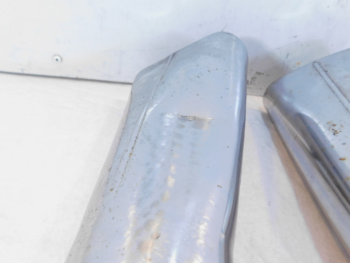Harley Road King Electra Glide Chrome Left & Right Exhaust Pipe Mufflers - Dents - C3 Cycle