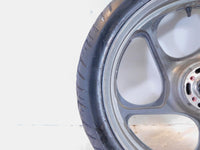 1994-2006 Kawasaki Concours 1000 ZG1000 Silver Cast Front Wheel Rim & Tire -Bent - C3 Cycle