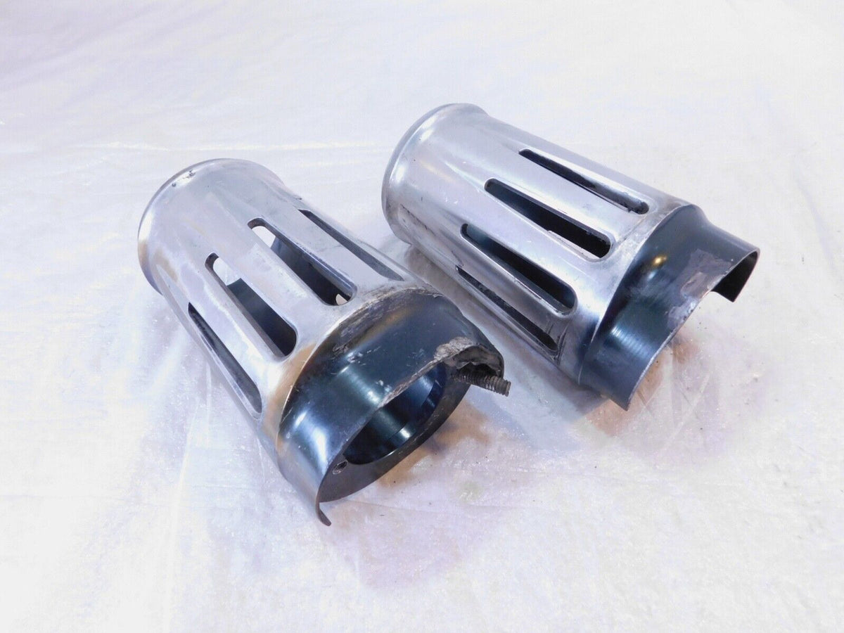 Harley TRoad King & Electra Glide & Softail Slotted Front Fork Slider Cover Tins - C3 Cycle