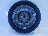 Harley Dyna Softail & Sportster 883 & 1200 Chrome Spoked Rear Wheel Rim & Tire - C3 Cycle