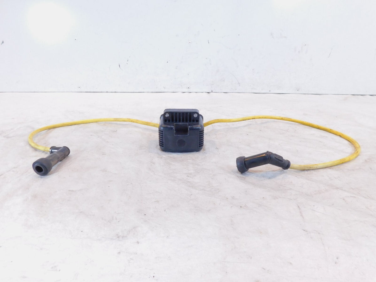 Yamaha Virago 700 750 1000 1100 Front/Rear Ignition Coil w/ Yellow Plug Wires - C3 Cycle